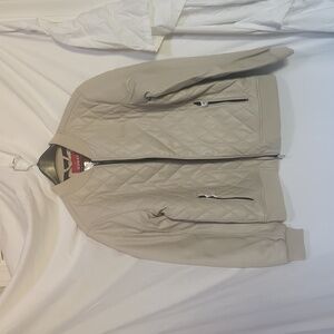Guess NWT quilted bomber jacket vintage white size XL